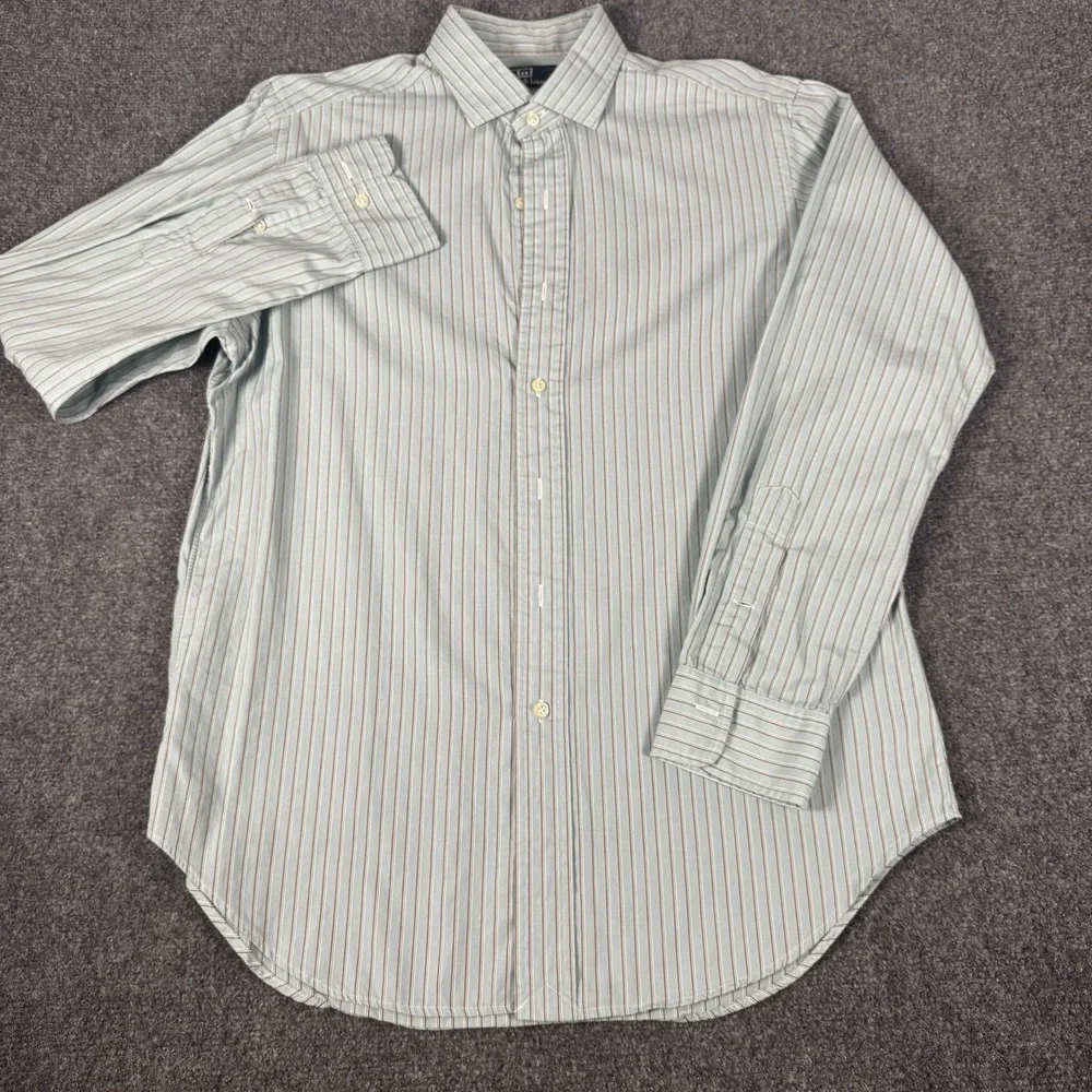 Vintage Polo Ralph Lauren Striped Long Sleeve Button Down Shirt Men's Size M